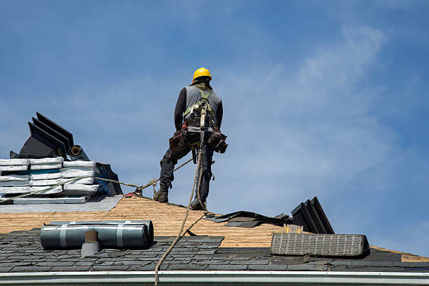 Professional Metal Roofing technician working in Medfield, MA